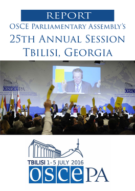 Tbilisi, Georgia 25Th Annual Session T Report