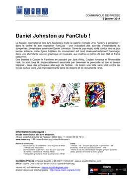 Daniel Johnston Au Fanclub !