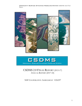 CSDMS Final & Annual Report