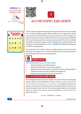 4 Accounting Equation