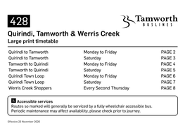 Quirindi, Tamworth & Werris Creek