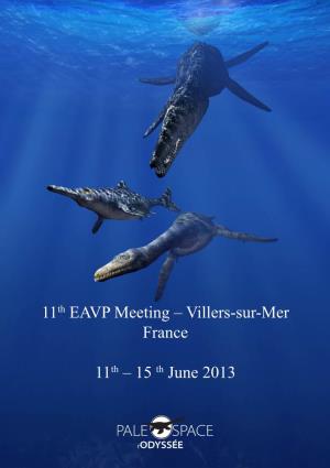 11Th EAVP Meeting – Villers-Sur-Mer France 11Th – 15 Th June 2013