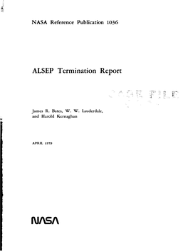 ALSEP Termination Report