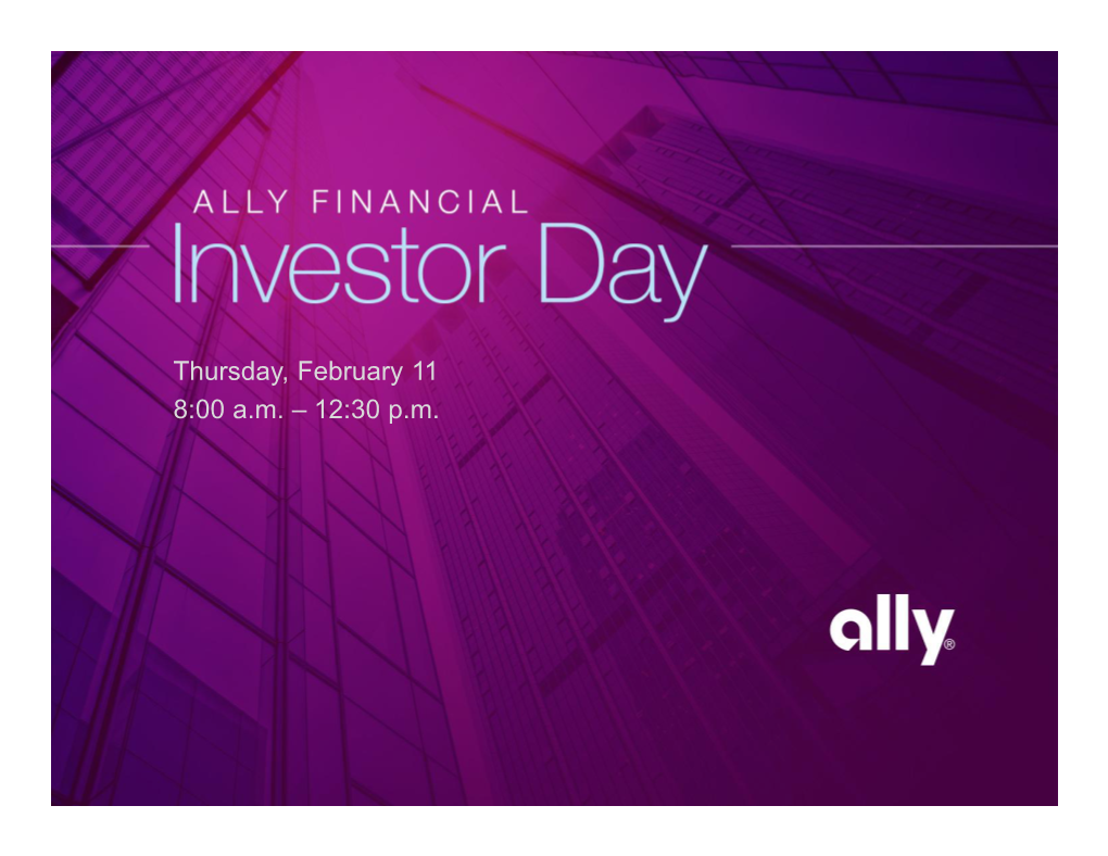 Ally Auto Finance: Leading Today; Ready for Tomorrow