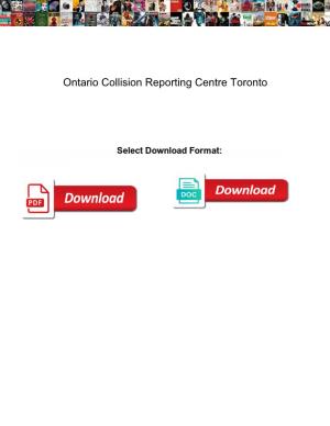 Ontario Collision Reporting Centre Toronto