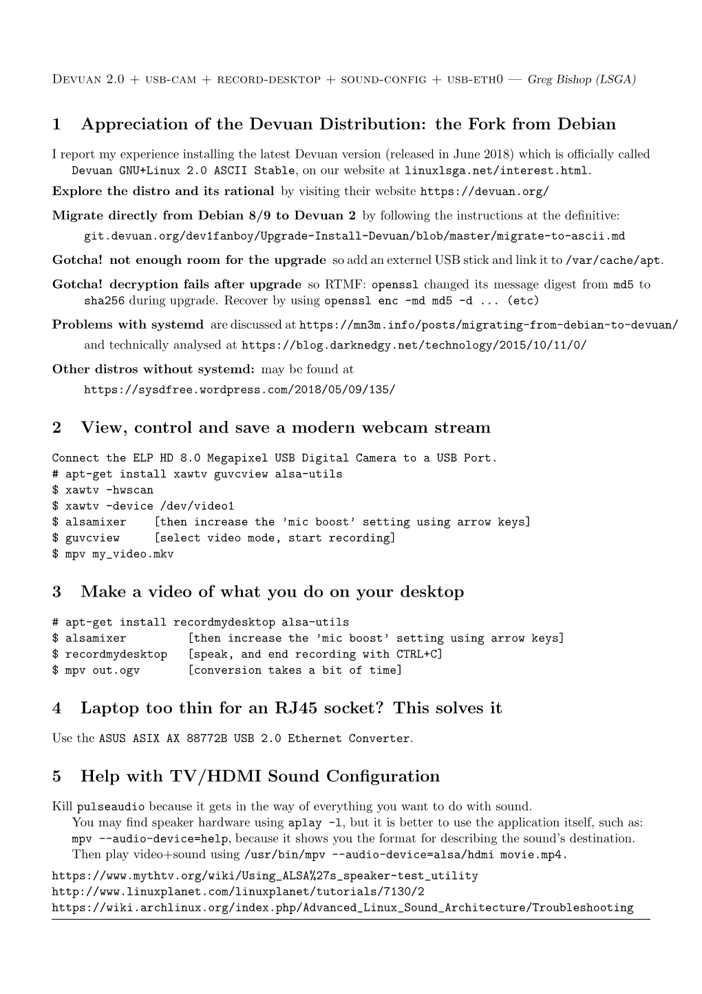 1 Appreciation of the Devuan Distribution: the Fork from Debian 2