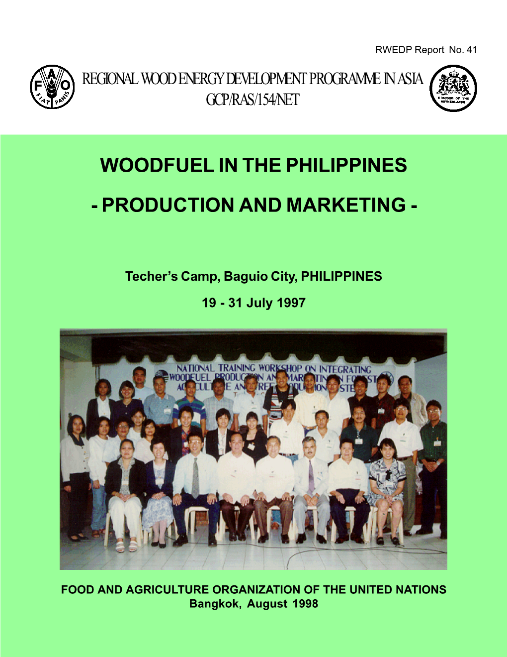 Woodfuel in the Philippines - Production and Marketing