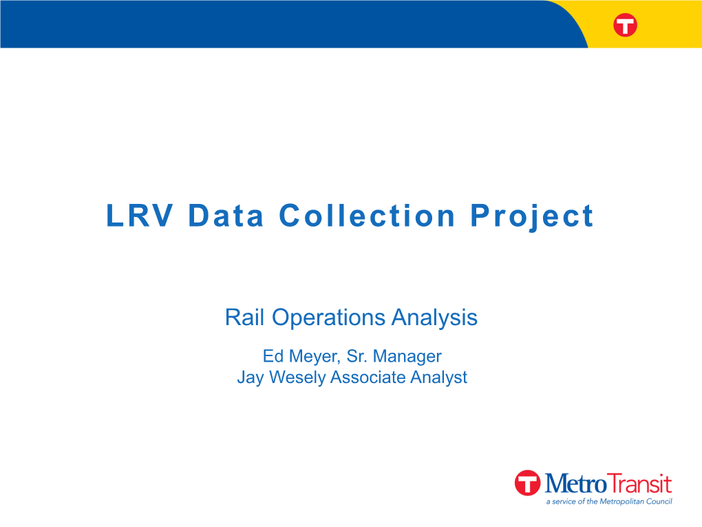 LRV Data Collection Project