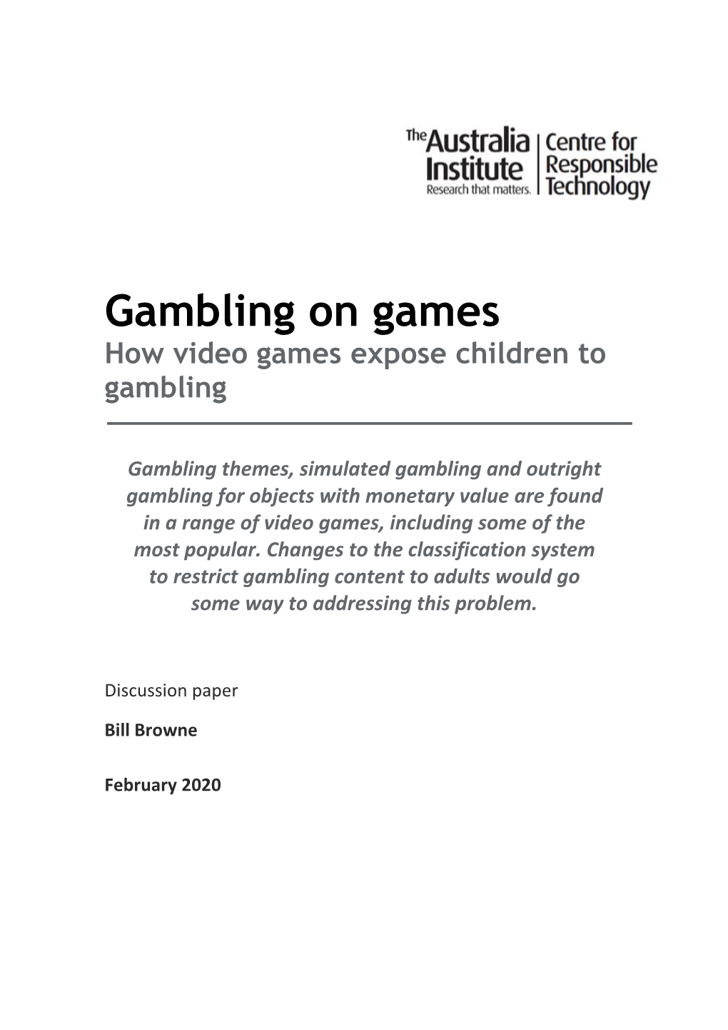 How Video Games Expose Children to Gambling