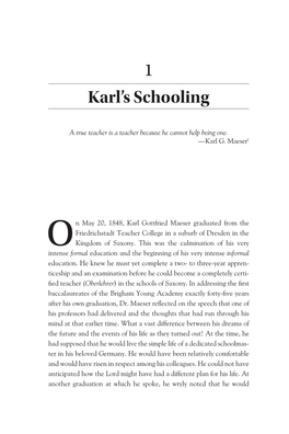 Karl's Schooling