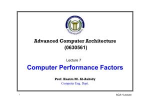 Computer Performance Factors