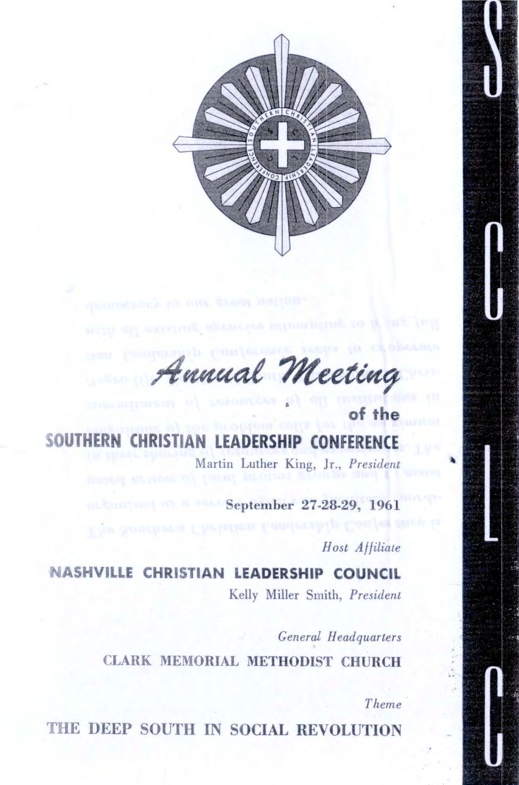 Annual Meeting of the Southern Christian Leadership Conference