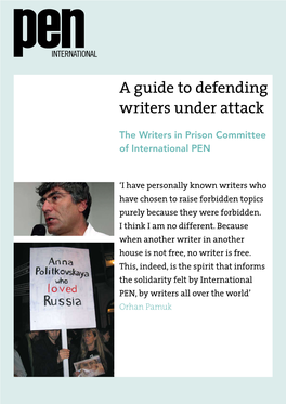 A Guide to Defending Writers Under Attack