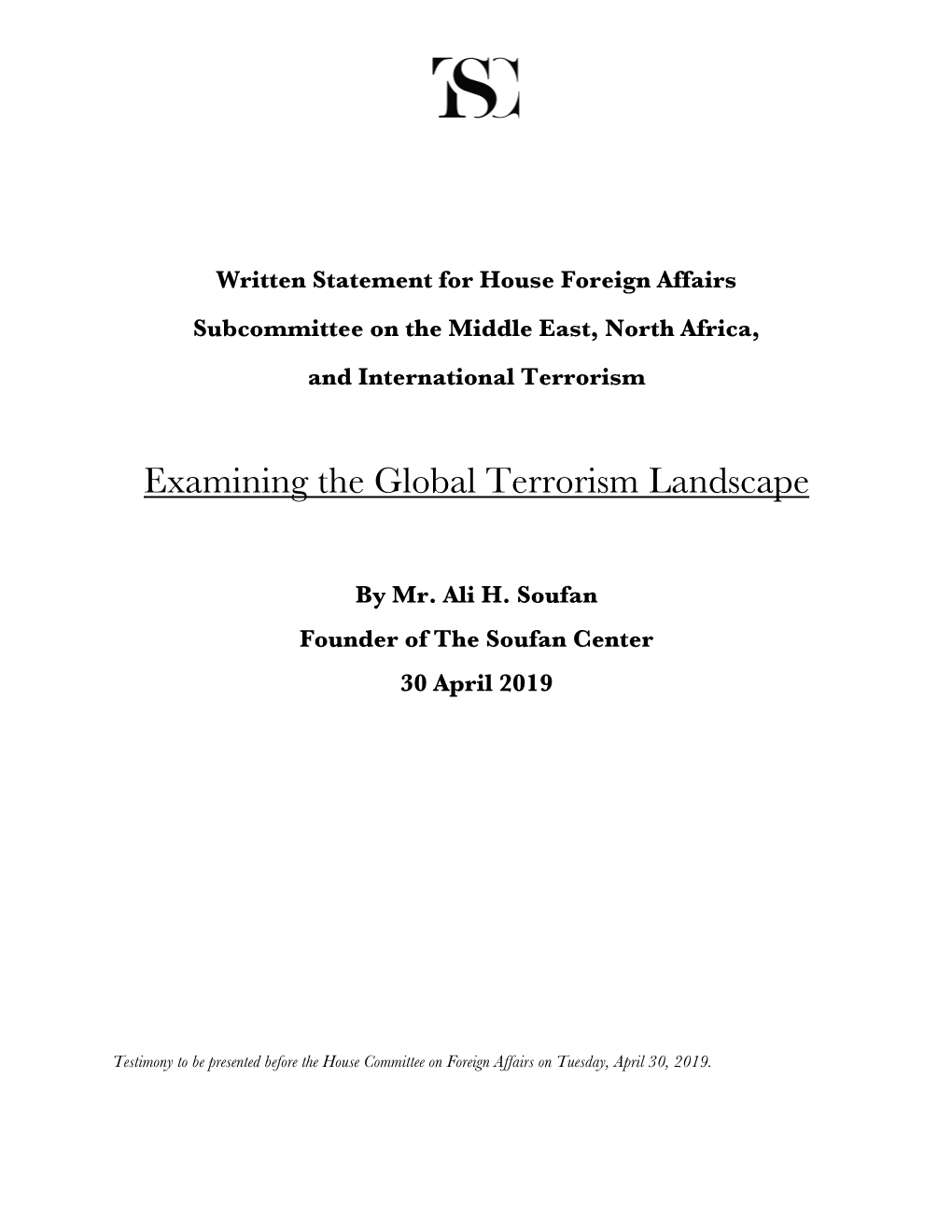 Examining the Global Terrorism Landscape