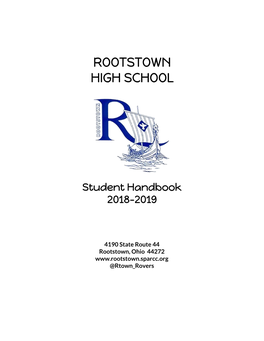 Rootstown High School! ​ Vice President: Amanda Waesch Hold Her Banner High! ​ Member: Scott Krieger Our Hearts Beat with Proud Devotion