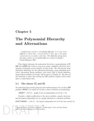 The Polynomial Hierarchy and Alternations