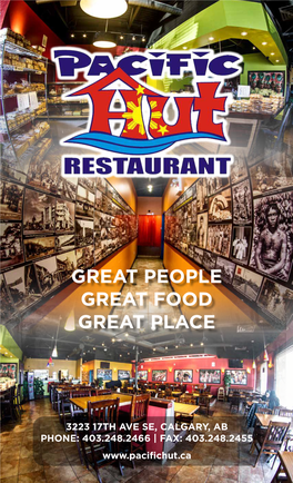 Great People Great Food Great Place