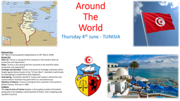 Around the World Thursday 4Th June - TUNISIA