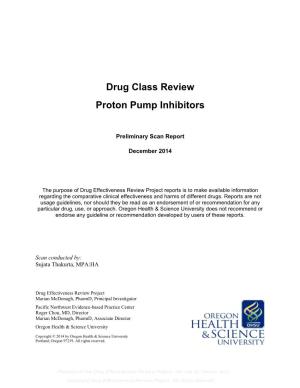 Drug Class Review Proton Pump Inhibitors