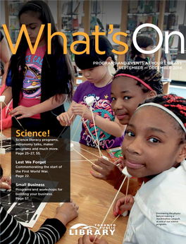 Science! Science Literacy Programs, Astronomy Talks, Maker Programs and Much More