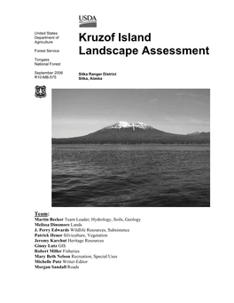 USFS Kruzof Island Landscape Assessment