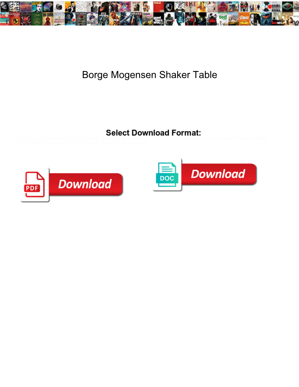 Borge Mogensen Shaker Table