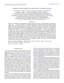 The Metallicity of Dwarf Galaxies