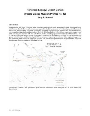 Hohokam Legacy: Desert Canals (Pueblo Grande Museum Proﬁles No