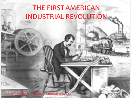 The First American Industrial Revolution