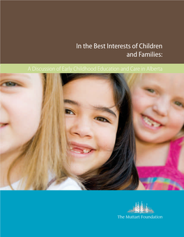 In the Best Interests of Children and Families