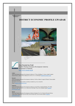 District Economic Profile Gwadar