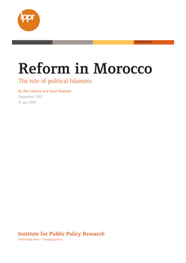Reform in Morocco:Layout 1.Qxd