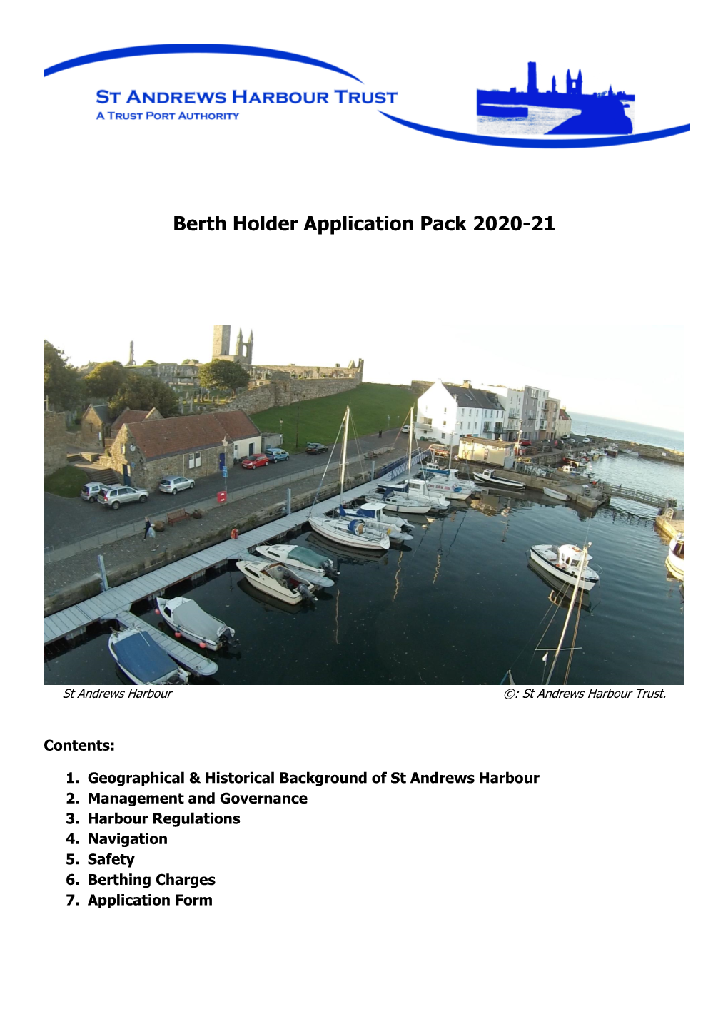 Berth Holder Application Pack 2020-21