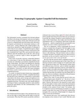 Protecting Cryptography Against Compelled Self-Incrimination