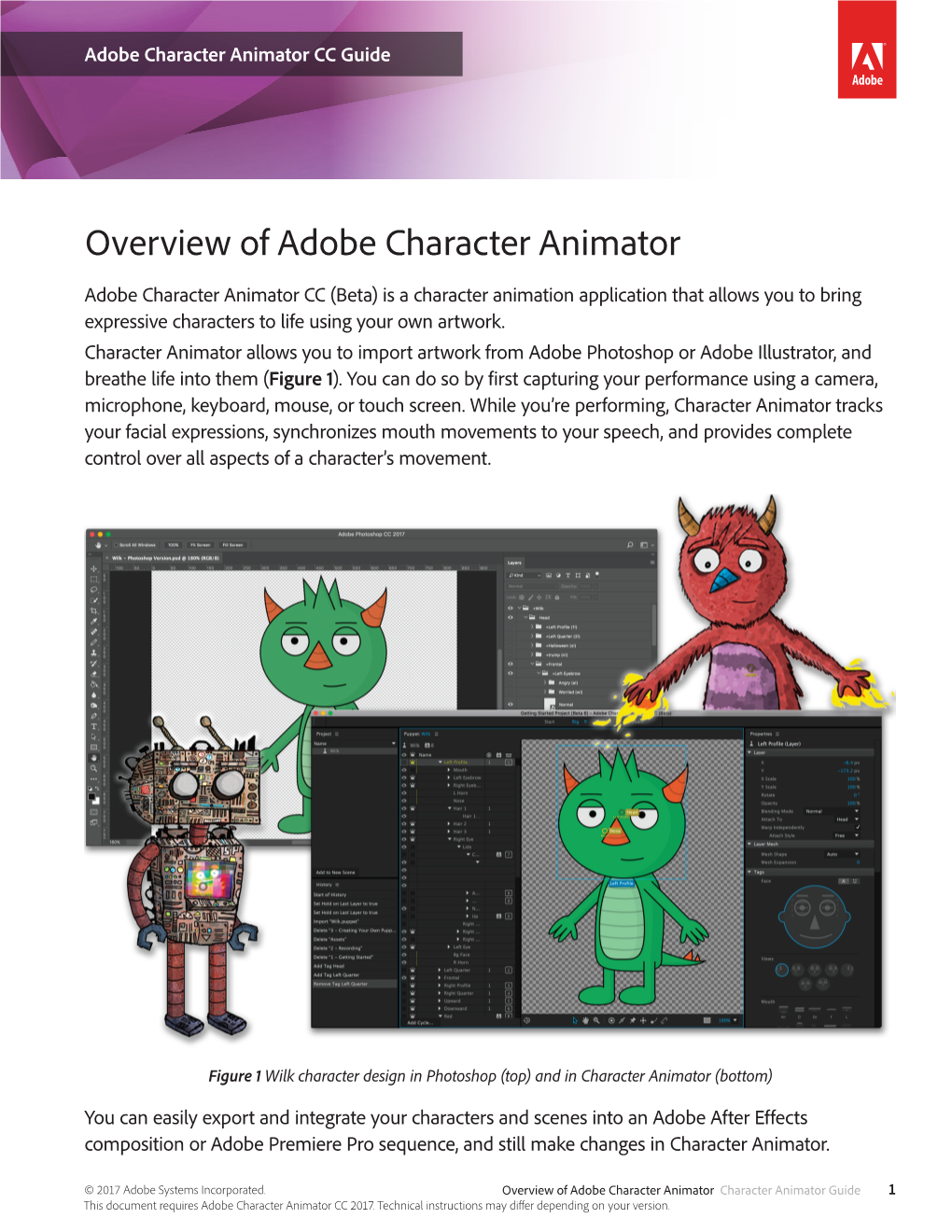 Overview of Adobe Character Animator