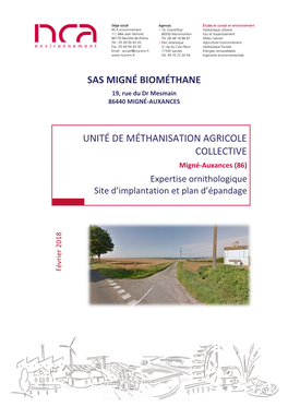 Sas Migné Biométhane Unité De Méthanisation Agricole