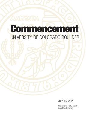 2019–20 Commencement Program