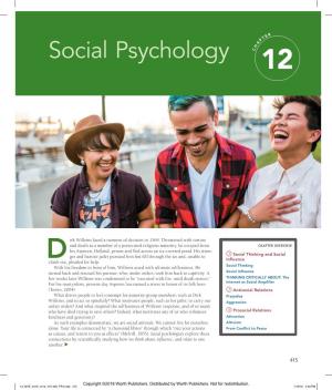 Social Psychology C 12 Adam Hester/Getty Images Hester/Getty Adam