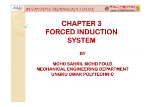 Chapter 3 Forced Induction System