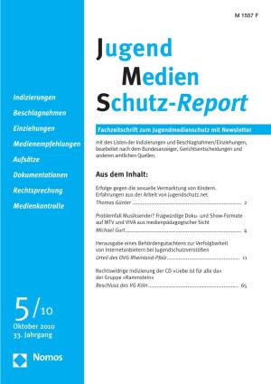 Schutz-Report Medien Jugend