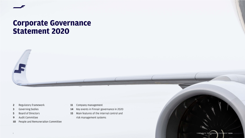 Finnair Corporate Governance Statement 2020