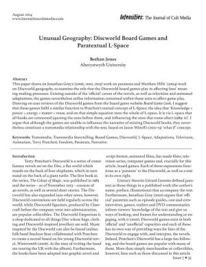Unusual Geography: Discworld Board Games and Paratextual L-Space