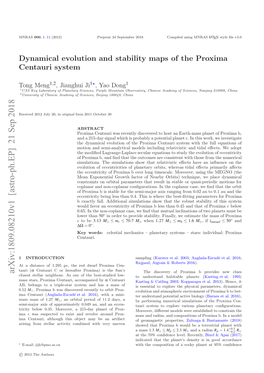 Dynamical Evolution and Stability Maps of the Proxima Centauri System 3