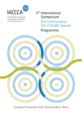 2Nd International Symposium Art Commissions Art in Public Spaces Programme
