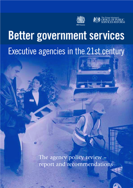 Better Government Services: Executive Agencies in the 21St Century