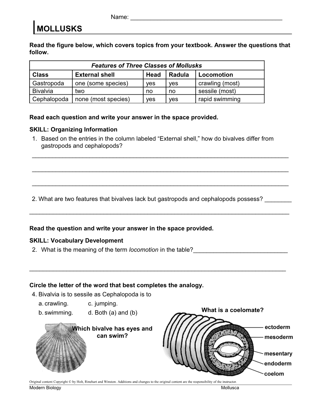 Read Each Question and Write Your Answer in the Space Provided s1