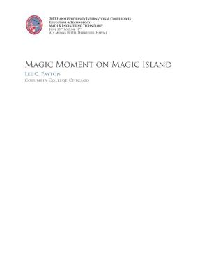 Magic Moment on Magic Island Lee C