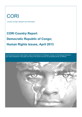 CORI Country Report Democratic Republic of Congo