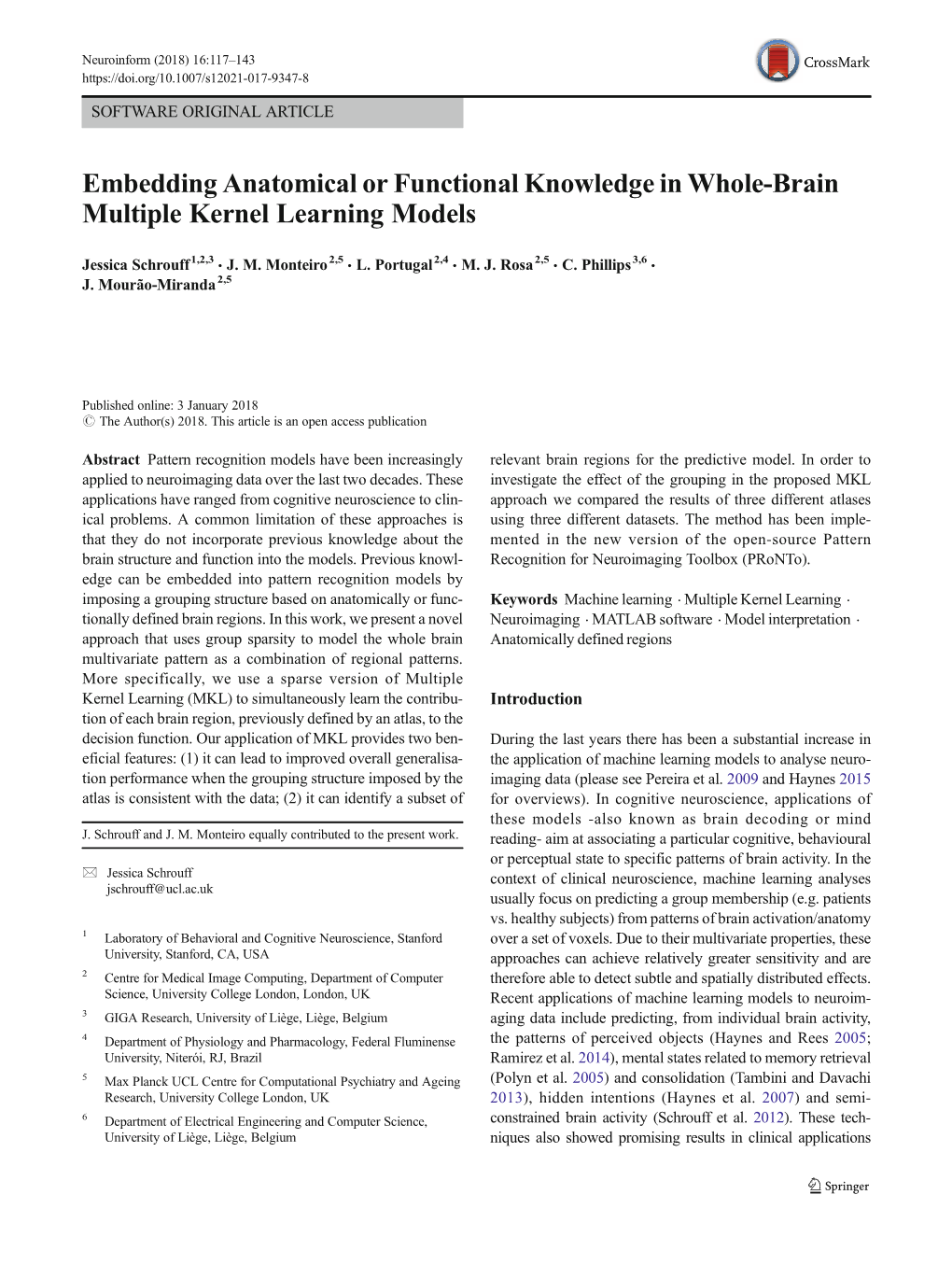 Embedding Anatomical Or Functional Knowledge in Whole-Brain Multiple Kernel Learning Models