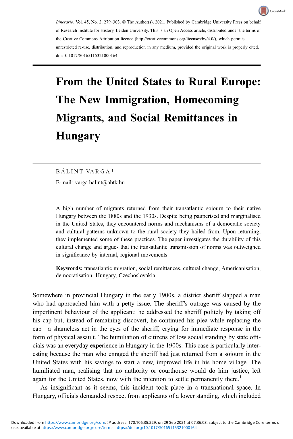 The New Immigration, Homecoming Migrants, and Social Remittances in Hungary